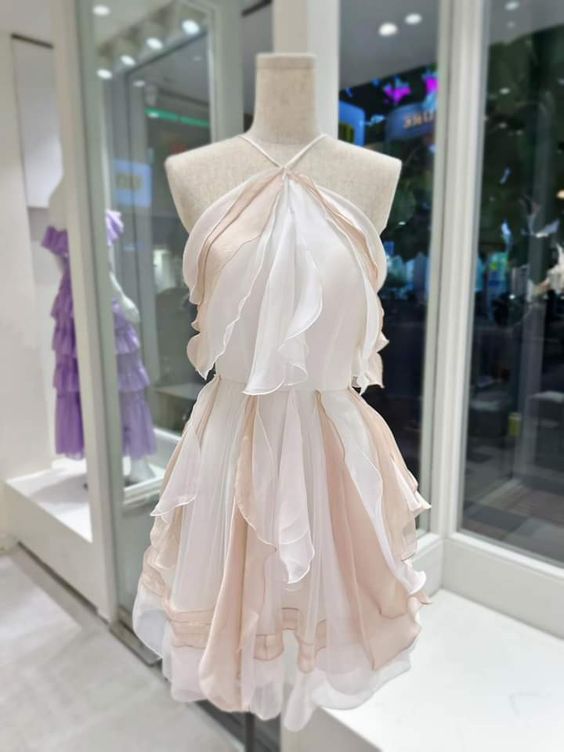 chic a-line chiffon homecoming dress 18th birthday outfits P2036 –  PreppyDress