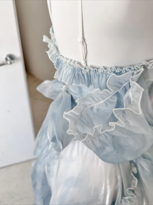 Sexy High Low Straps Blue Prom Dresses 21th Birthday Outfit P2078 PreppyDress Sexy High Low Straps Blue Prom Dresses 21th Birthday Outfit P2078 PreppyDress