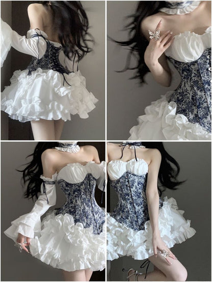 chic a line white long sleeves homecoming dress 16th birthday outfits PreppyDress chic a line white long sleeves homecoming dress 16th birthday outfits PreppyDress