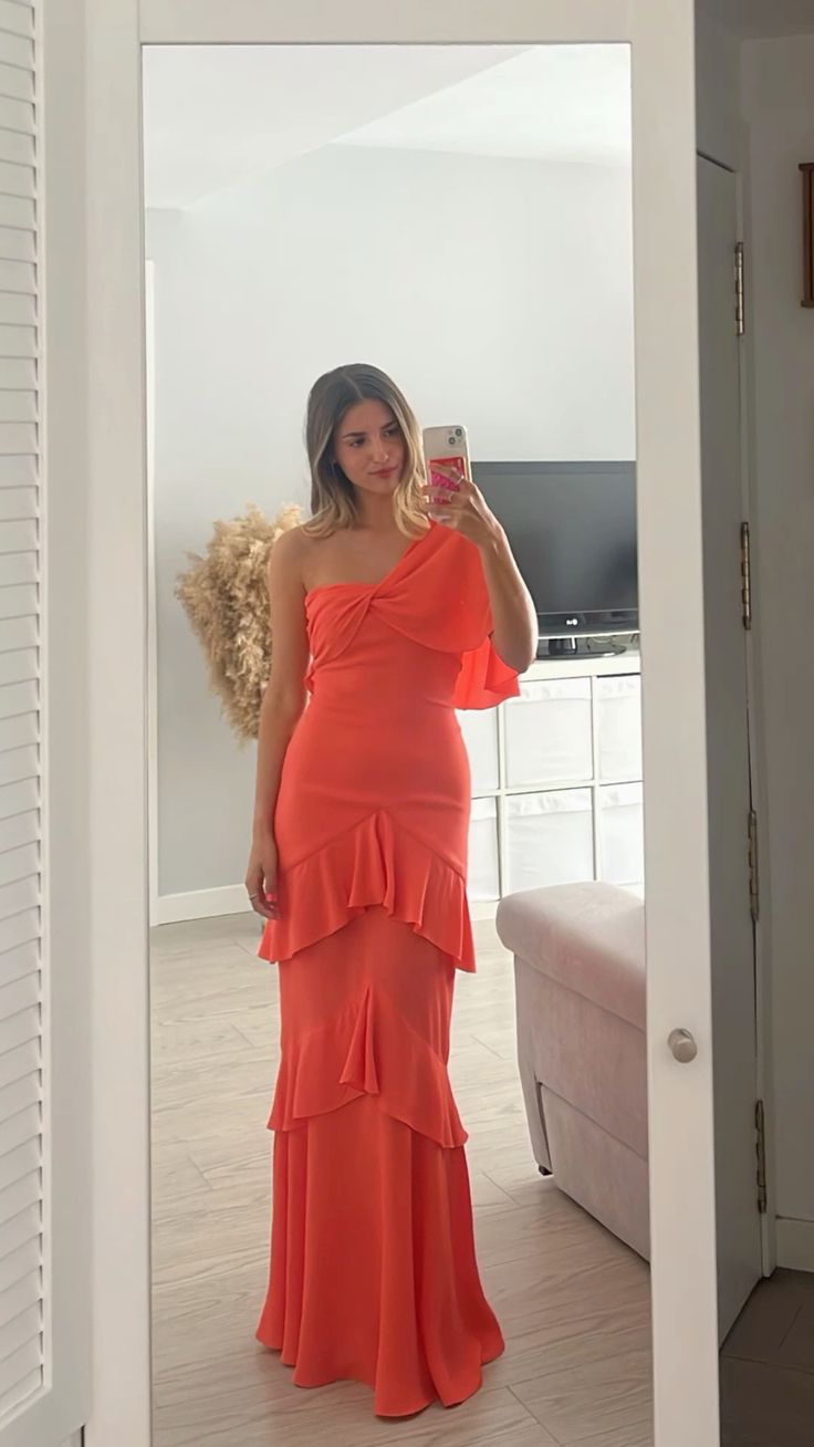 Élégante robe de bal longue sirène à une épaule pour le 22e anniversaire P2121