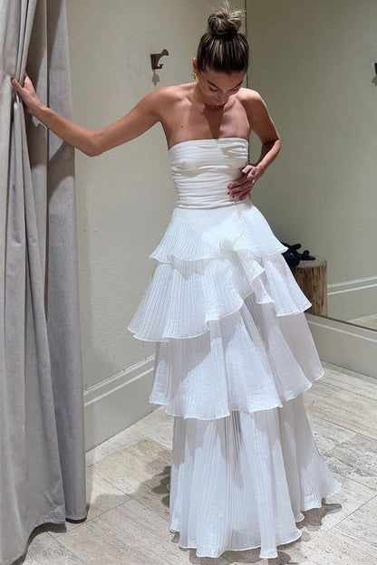 green emerald velvet dress Tulle Sequin Ruffle Tiered Lavender Long Prom Dress PSK543 – Pgmdress main image 0