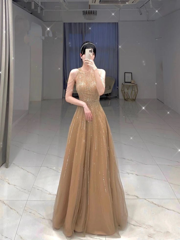 Pretty A Line Scoop Neckline Sleeveless Party Dress Tulle Prom Dresses Pretty A Line Scoop Neckline Sleeveless Party Dress Tulle Prom Dresses