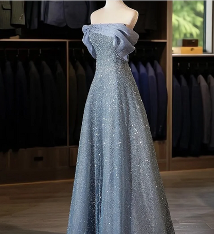 sachin and babi light blue dress Steel Grey Prom Dresses  BABARONI UK