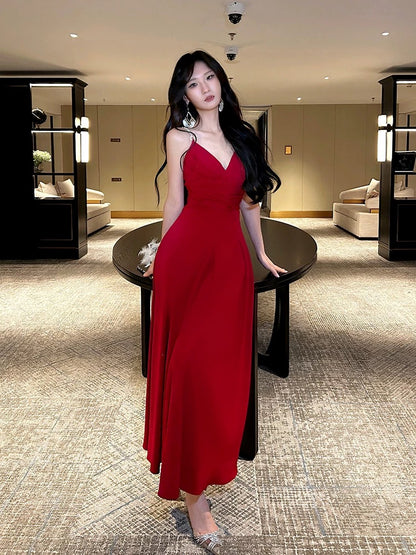 Pretty A Line Spaghetti Straps Red Knee Length Prom Dresses Evening Go –  PreppyDress