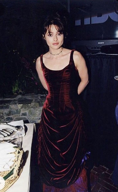 Bretelles Chic Robe de Bal en Velours Bourgogne Robe de Soirée Longue Robes de Bal P2366