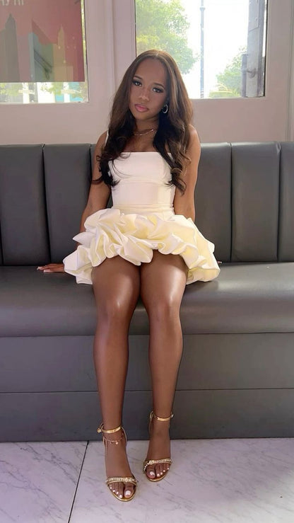 Robes d'anniversaire moulantes sexy pour 17 ans, tenues courtes d'anniversaire blanches P279