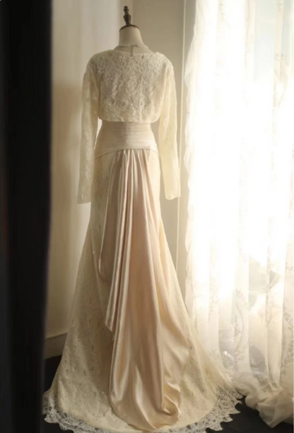 Meerjungfrauen-Hochzeitskleid mit Royal Lace-Taille P2822