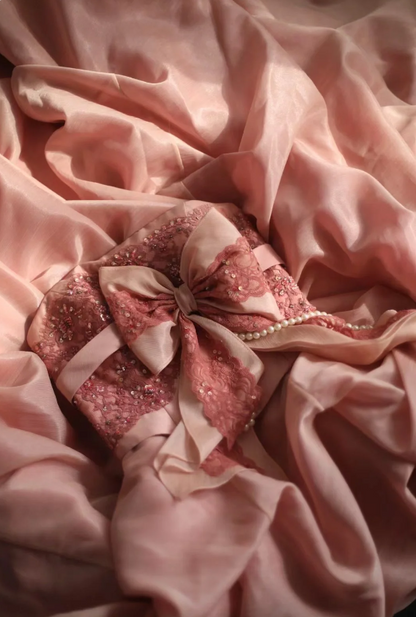 Rosa Rose unregelmäßig plissiert handgemachte Blume bauschige Prinzessin Hochzeitskleid P2845