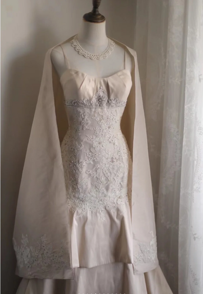 Retro Palast zartrosa Rock Torten mehrlagiges Hochzeitskleid P2860