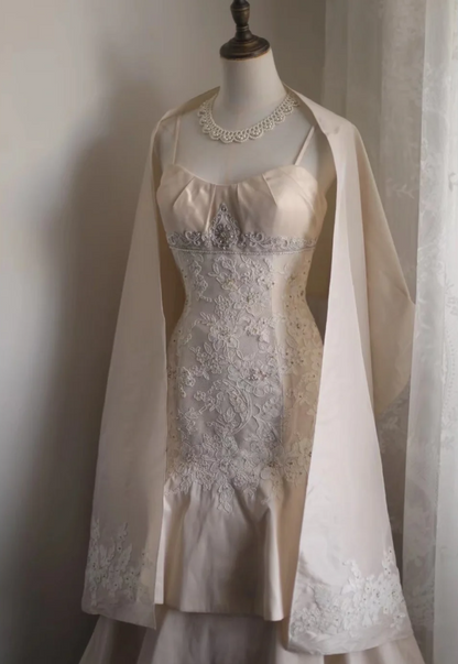 Retro Palast zartrosa Rock Torten mehrlagiges Hochzeitskleid P2860