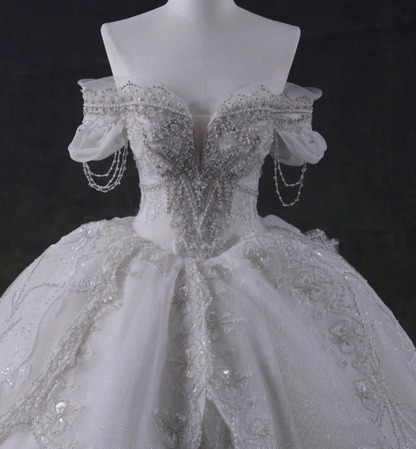 sachin and babi light blue dress A Fairy Goddess Bride in Ophelia Wedding Designed by Claire Pettibone main image 1