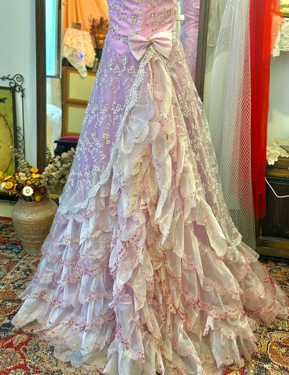vintage purple wedding dress 2016wedding Dress , Bridal Dress , Puffy Wedding Dress , Purple Bridal Dress , Vintage Wedding Dress , Custom Made Bridal Dress Mermaid Wedding