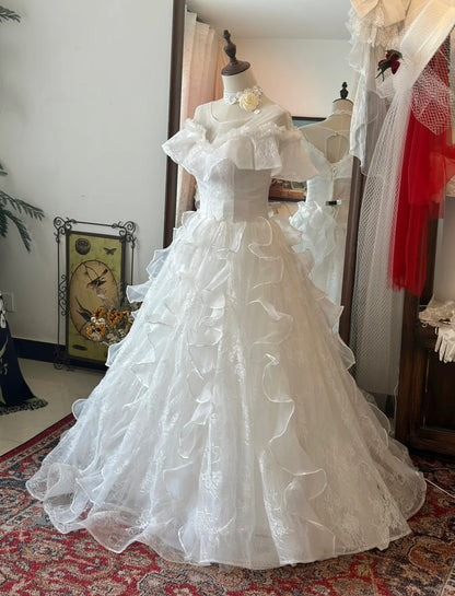 Princess One Shoulder Bag Shoulder A-Line Tulle Floor-Length Wedding D Princess One Shoulder Bag Shoulder A-Line Tulle Floor-Length Wedding D