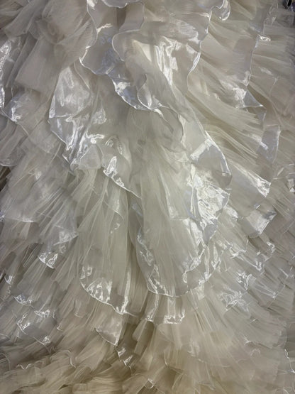 Prinzessinnen Ballettträger Blumenstickerei Oversize Kuchenrock Hochzeitskleid P3030