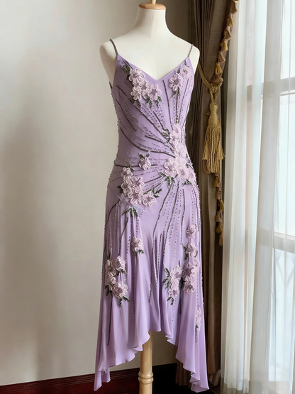 Stunning Green Strappy Embroidered Beaded Chiffon Homecoming Dress P3140