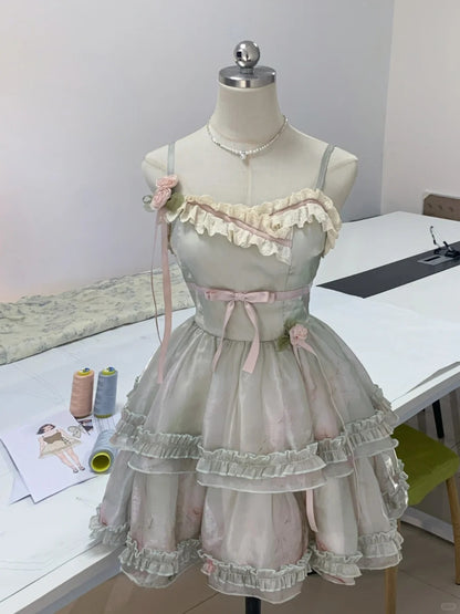 Elegantes graues Neckholder-Heimkehrkleid mit Spitzentaille und A-Linie P3169
