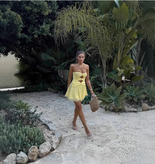 Sexy tube top knot design A-line homecoming dress P3194