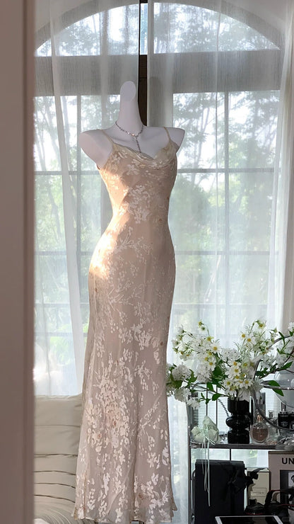 Elegant Pink Chiffon Mermaid Strap Evening Gown Prom Dress P3254   PreppyDress