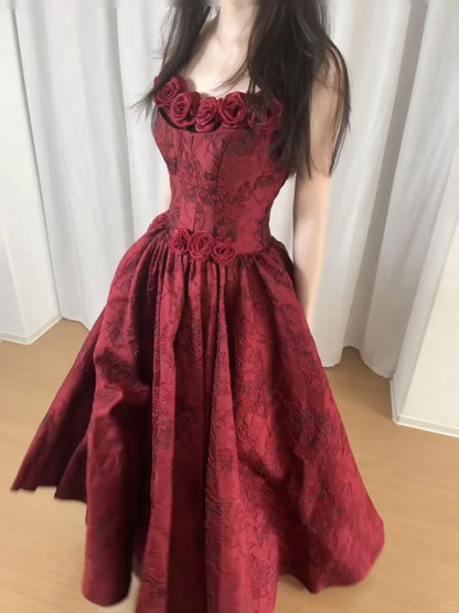 tube top formal dresses Chic A-Line Off-Shoulder Tiered With Side Slit Prom Dress – Movousdress main image 1