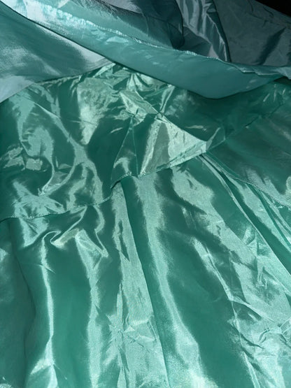 strapless open back dress Elegant Mint Green Satin Beaded Strapless Long Prom Dress P3444 –  PreppyDress