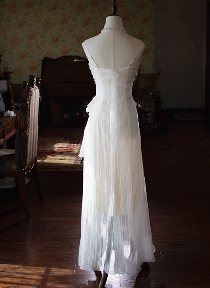 Elegantes französisches Camelia-Trägerkleid für den Abschlussball P3481