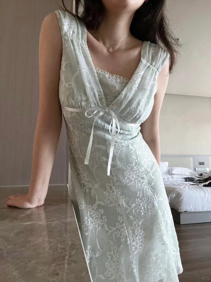 Beautiful Light Green Sleeveless Lace Elegant Birthday Party Homecomin PreppyDress Beautiful Light Green Sleeveless Lace Elegant Birthday Party Homecomin PreppyDress
