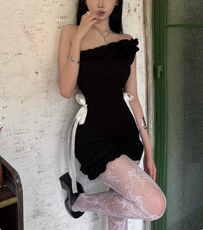 Französischer Stil Wunderschönes Schmetterlingsgurt-Design Schulterfreies Heimkehrkleid zum 17. Geburtstag P3559