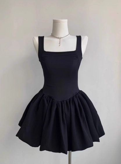 Süßes ärmelloses Ballett-Tüll-Abschlussball-Kleid mit eckigem Ausschnitt P3610