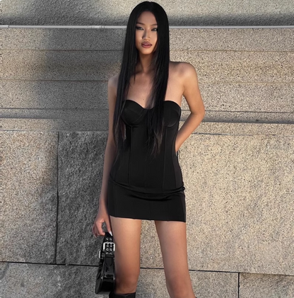 Sexy Sweetheart Neckline Fishbone Backless Strappy Hip 17th Birthday H   PreppyDress