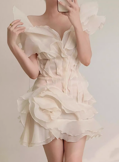 Design Gerafftes V-Ausschnitt Ein-Schulter Chiffon 17. Geburtstag Homecoming-Kleid P3729