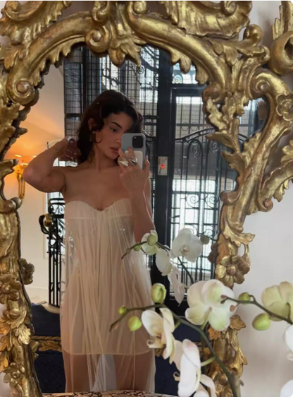 Sexy trägerloses Homecoming-Kleid aus weißem Fischgrät-Tüll P3822