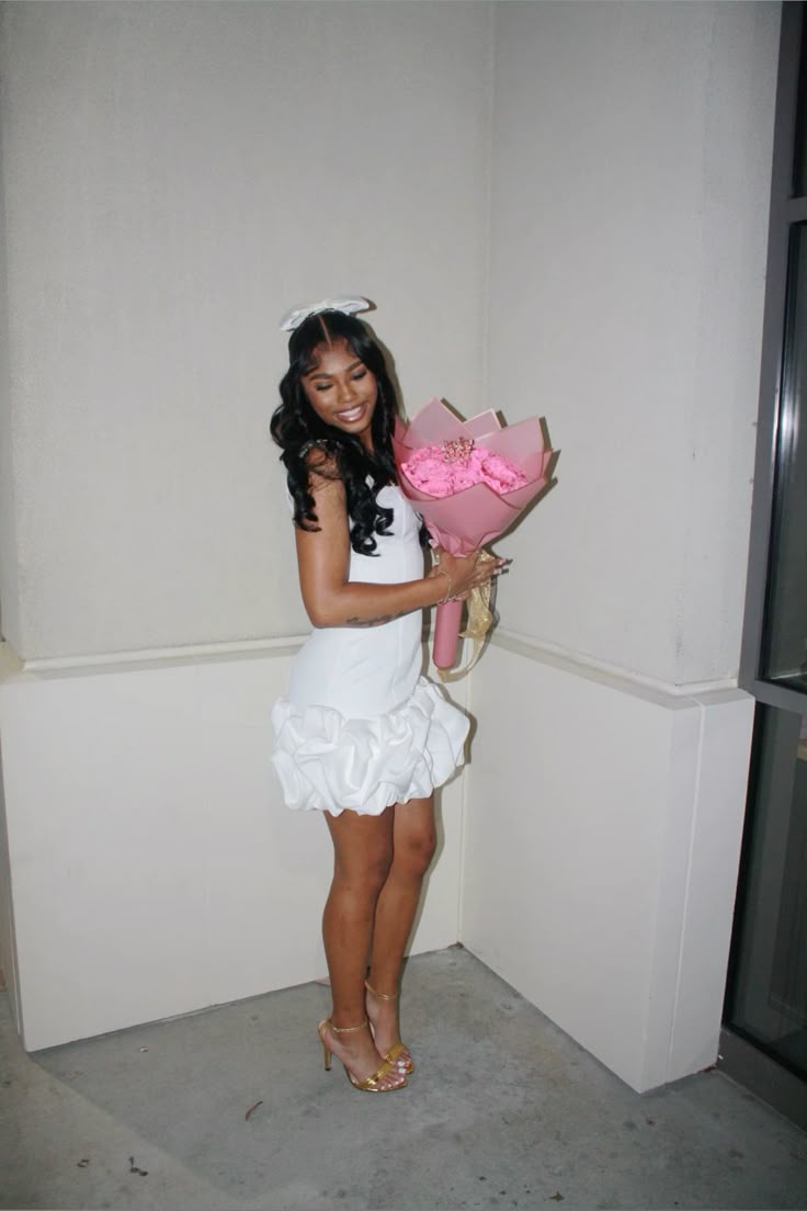 Princess Strap Square Neck Satin Bud Skirt Homecoming Dress P3875