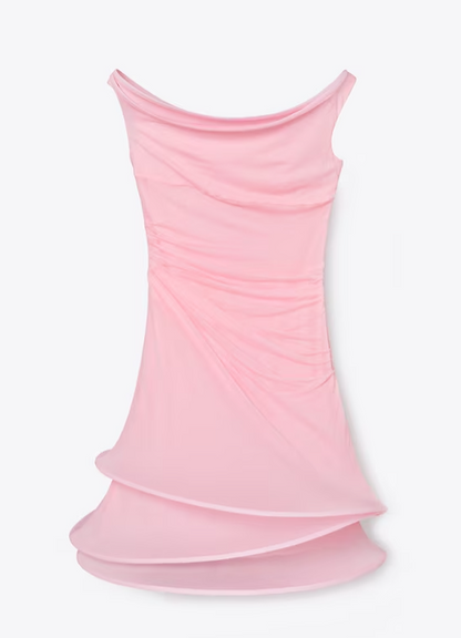 Designer Pink schulterfreies Taillen-16. Geburtstag-Heimkehrkleid P3886