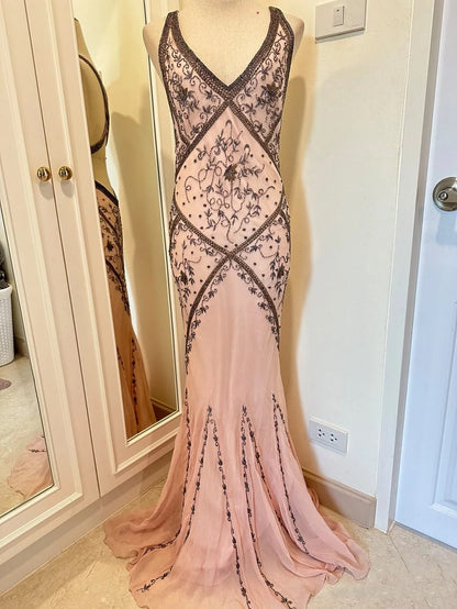 Modest Mermaid Long Prom Dresses 22th Birthday Outfits P438