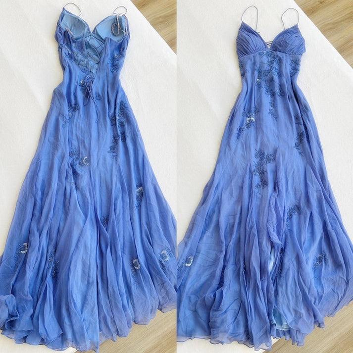 Cute A line Spaghetti Straps Lace Birthday Outfit Homecoming Dress main image 1