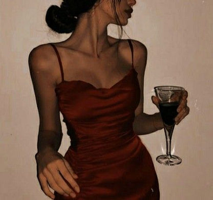 Superbe Robe de Bal Longue Rouge Vin à Fines Bretelles et Fente Tenues d'Anniversaire P464
