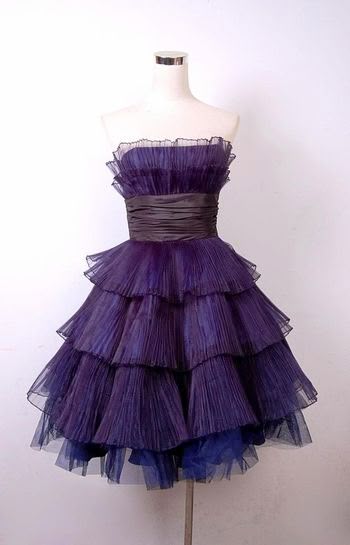 Stunning Homecoming Dress A Line Purple Strapless Tulle Pleated Cocktail Dress Short Birthday Party Dress    P4946