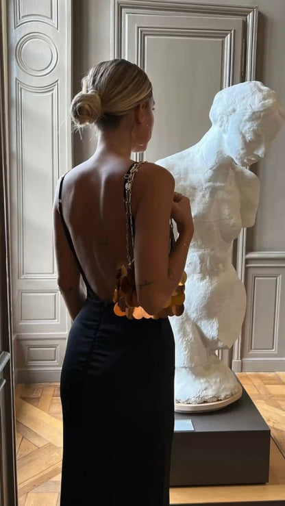 Sexy Meerjungfrau Rückenfreies Abendkleid Ballkleid zum 22. Geburtstag Outfits P646