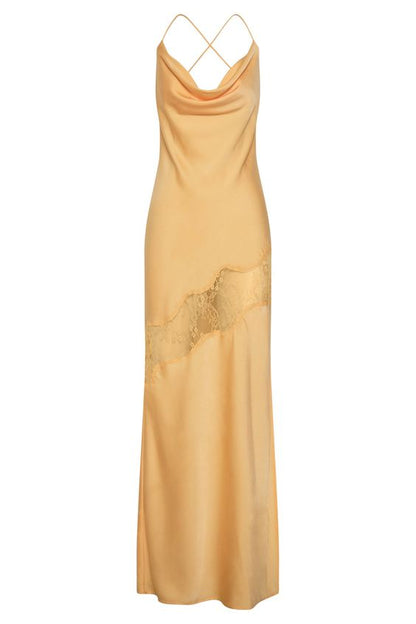 Elegant Mermaid Straps Lace Hollow Out Maxi Dress 22th Birthday Outfit –  PreppyDress