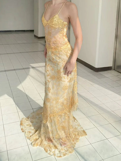 Beautiful Spaghetti Straps Birthday Party Dresses Red Lace Prom Dresses P690