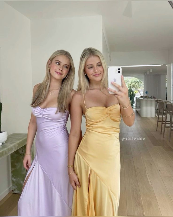 Vintage Mermaid Spaghetti Straps Ombre Green Chiffon For Women Party Dress Long Formal Prom Dresses 18th Birthday Gowns