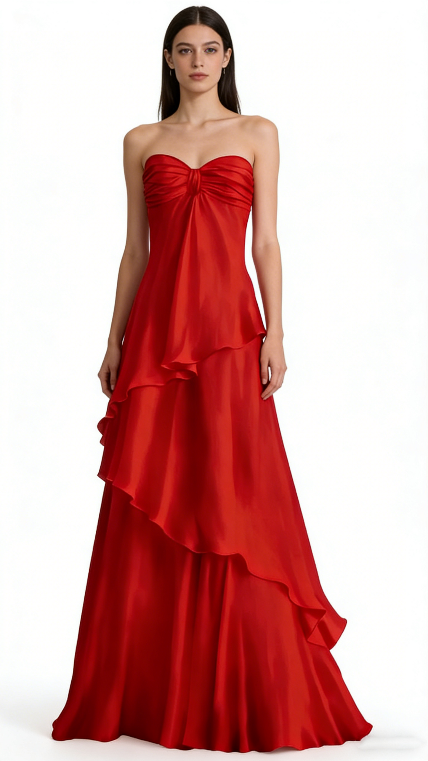 Sexy A-Linie Sweetheart Partykleider Weiße lange Ballkleider P940