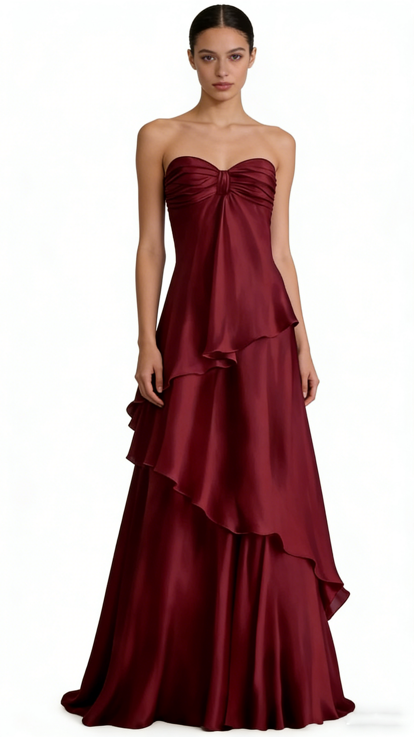 Sexy A-Linie Sweetheart Partykleider Weiße lange Ballkleider P940