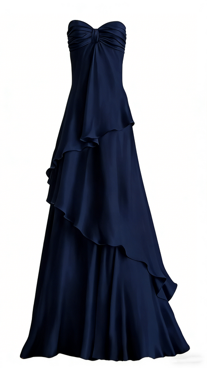 Sexy A-Linie Sweetheart Partykleider Weiße lange Ballkleider P940