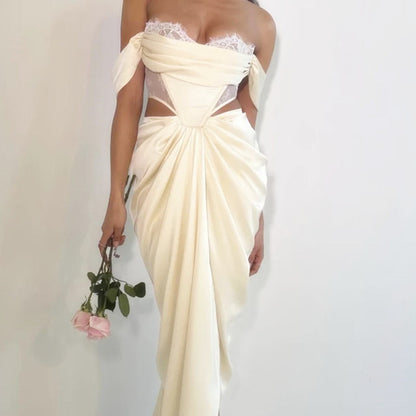 sachin and babi light blue dress Mac Duggal Strapless Chiffon Maxi Dress main image 0