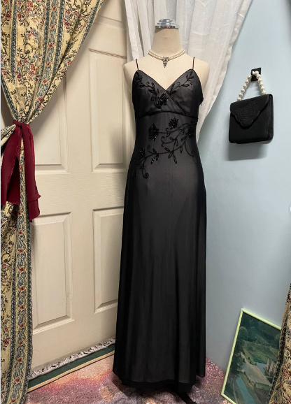 Robe de bal sirène sexy avec bretelles Bleu marine Robes de bal P1853
