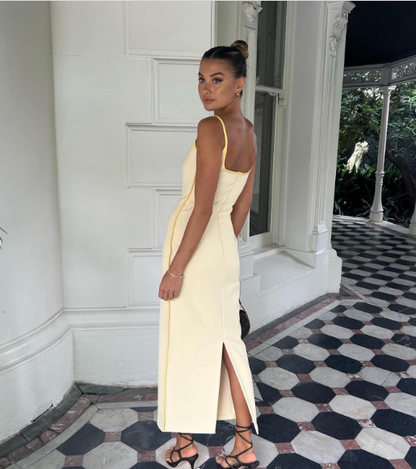 Sexy Mermaid Satin Straps Prom Dress 21th Birthday Outfits P745