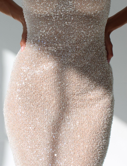 Simple Mermaid Straps Sequin Prom Dresses Maxi Dress 22th Birthday Outfits P652