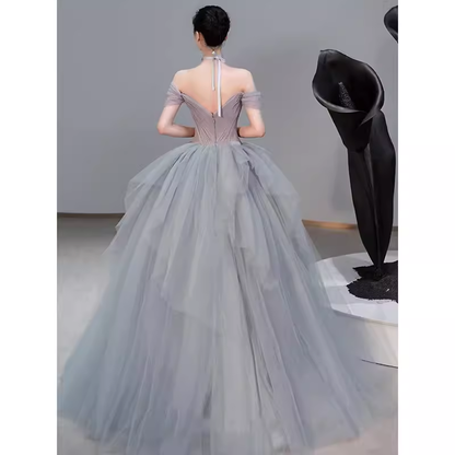 Prinzessin Ballkleid Tüll Abiballkleid Lange Abschlussballkleider P550