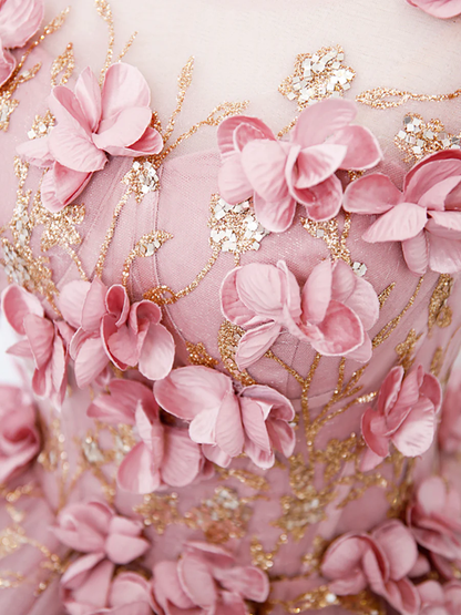 Wunderschönes Ballkleid Sweet 16 Kleid mit Blumen P616